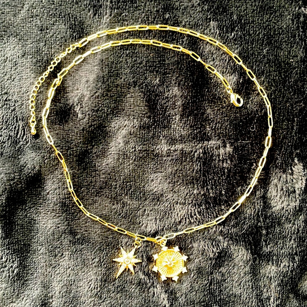 Jennifer Miller Starburst Charm Necklace